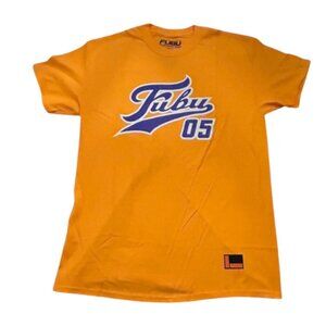 Vintage FUBU Orange & Purple Short Sleeve Tee Size Small & Large Streetwear Y2K